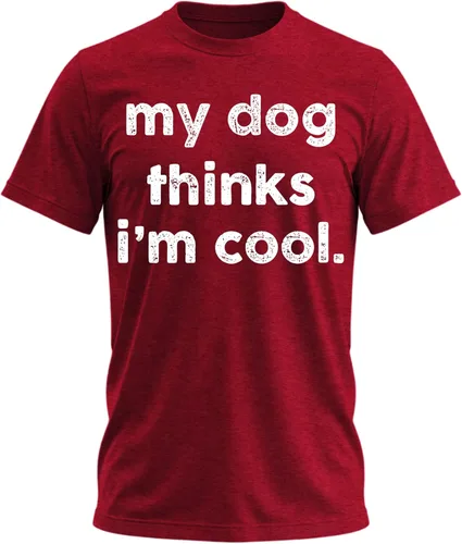 Vista 16 de My Dog Thinks I'm Cool - Camiseta divertida con diseño de perro y papá para Negro
