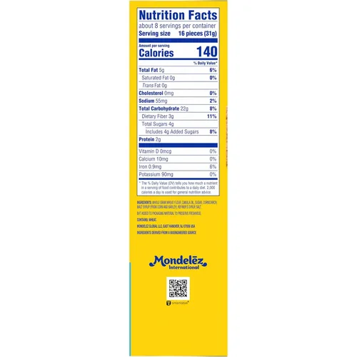 Vista 3 de Wheat Thins Galletas con un toque de sal, bajas en sodio, galletas integrales de trigo, paquetes a granel, 6 cajas de 8.5 onzas cada una Galletas