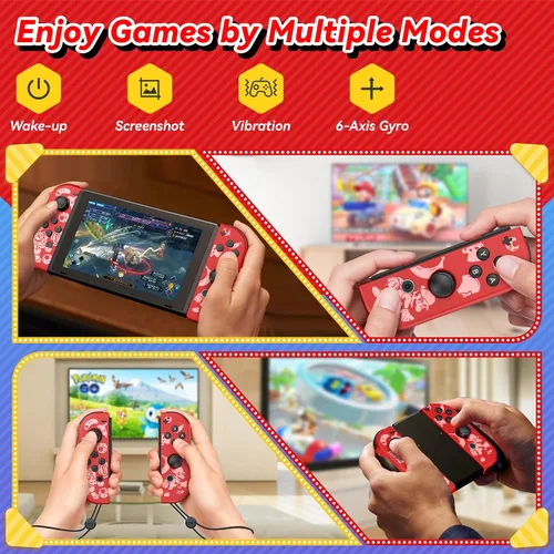 Vista 2 de uscoreek Wirelss controller for nintendo