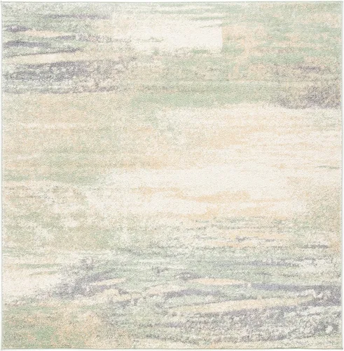 Vista 71 de SAFAVIEH Colección Adirondack Alfombra de Pasillo - 2'1" x 6', Marfil y Salvia, Diseño Abstracto Moderno, No Desprende Pelusa y Fácil Cuidado, Ideal