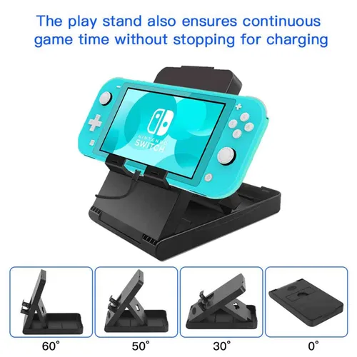 Vista 4 de Accessories Kit for Nintendo Switch Lite - YOOWA Accessories Bundle with Carrying Case, Protective Cover case, 2-Pack Tempered Glass Screen