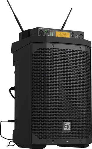 Vista 7 de Electro-Voice EVERSE - Altavoz compacto de 8 pulgadas, ligero, con batería de 2 vías, con audio Bluetooth y control (negro)