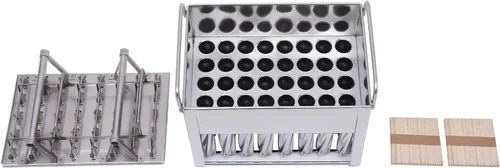 Vista 5 de 40 moldes de acero inoxidable para hacer helados, moldes para hacer helados congelados, moldes para hacer deliciosos helados