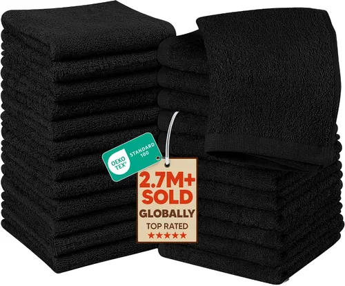 Vista 45 de Utopia Towels Juego de 12 paños de algodón – 100% algodón hilado en anillo, paños de franela de alta calidad, altamente absorbentes y suaves al