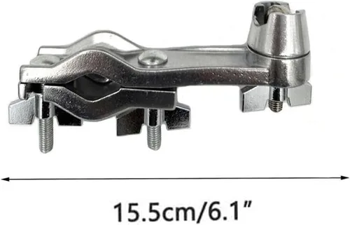 Vista 7 de Juego de batería Soporte de montaje para micrófono, abrazadera de montaje en estante de batería con brazo de montaje de micrófono en forma de L Clip