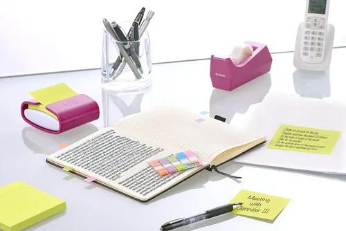 Vista 3 de Post-it 683-5CB2-EU - Pequeño índice en dispensador de plástico, varios colores (paquete de 5)