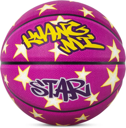 Vista 11 de Kuangmi Hip-hop Street Basketball, Standard Official Size 7 29.5", Indoor & Outdoor Street Basket Ball