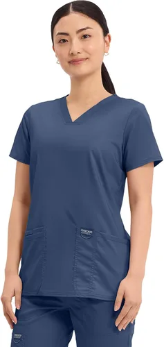 Vista 3 de Workwear Revolution Mujeres Scrubs Top V-cuello WW620