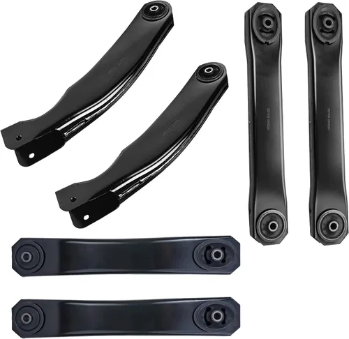 Vista 87 de Detroit Axle - Kit de extremo delantero para Chrysler 300 Dodge Charger 2011-2023 Challenger, 2 Lower Rearward Control Arms 2 Outer Tie Rods 2