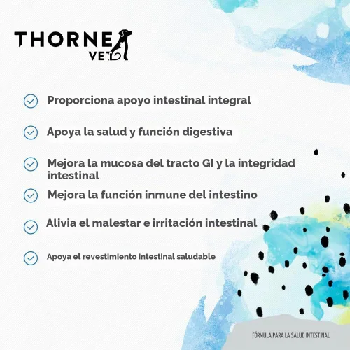 Vista 4 de ThorneVET Fórmula de salud intestinal: apoyo gastrointestinal para perros, gatos y caballos, 180 cucharadas