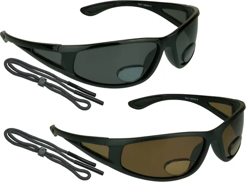 Vista 8 de proSPORT Pesca Polarizada Bifocal Sunglass Mens Anti-Glare Side Shield Pescador