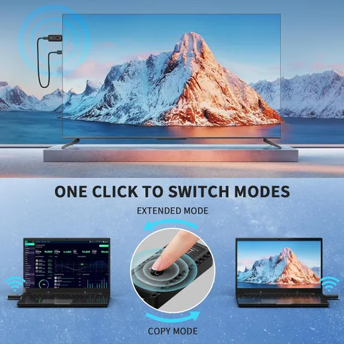 Vista 7 de Transmisor y receptor HDMI inalámbrico de 328 pies/328.1 ft, kit de extensor HDMI inalámbrico, Plug & Play, soporte de decodificación 4K 2.4/5G