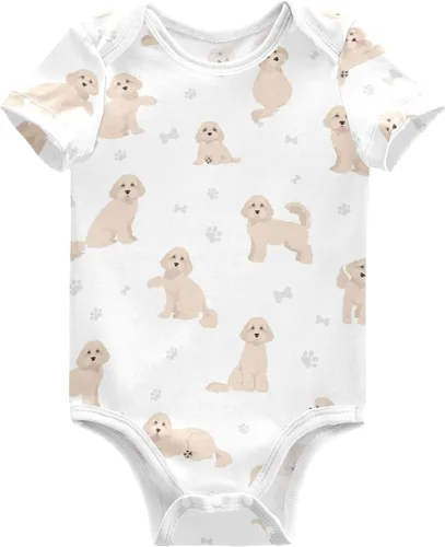 Vista 27 de vvfelixl Bodies para bebé niña negro Pug blanco manga corta algodón ropa de bebé para niñas 0-24 meses Multi1
