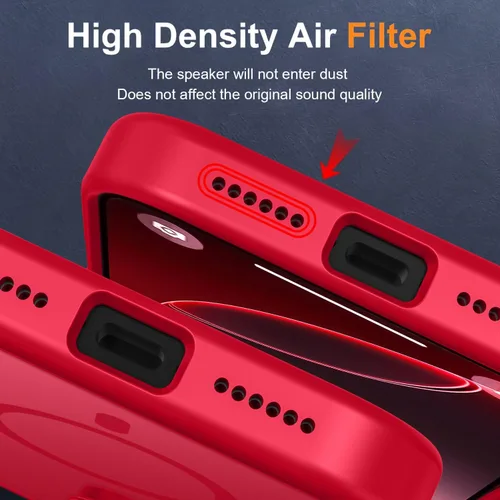 Vista 487 de MOCCA - Funda magnética resistente para iPhone XR de 6.1 pulgadas, compatible con MagSafe, funda con protección contra caídas de grado militar