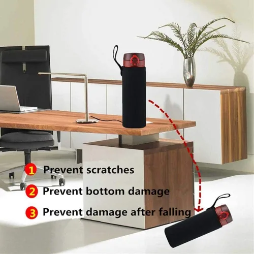 Vista 3 de Funda para botella de agua de 25 onzas, funda de neopreno aislada para botella de agua, soporte para botella de agua, funda de bolsa de 25.4 fl oz