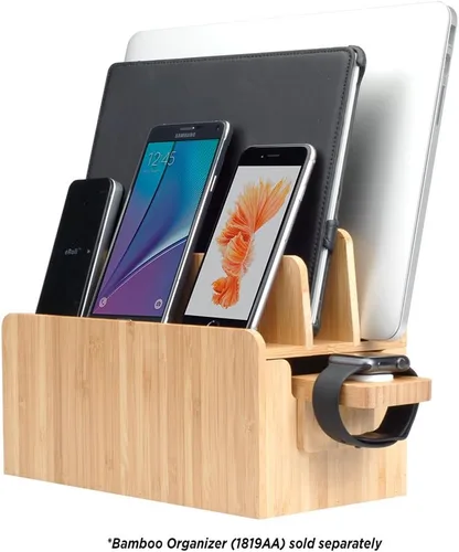 Vista 2 de MobileVision organizadores y estantes de bamboo, Apple reloj solo adaptador