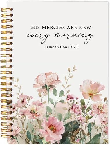 Vista 38 de Faith Can Move Mountains - Cuaderno cristiano - Regalos cristianos inspiradores para mujeres, cuadernos de diario bíblico para tomar notas, cuaderno