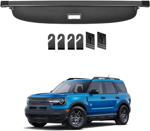 Vista 27 de cubierta retráctil para baúl trasero compatible con Toyota RAV4 2013-2018, protector de seguridad, pantalla de privacidad para equipaje