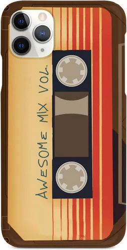 Vista 8 de Inspired Cases - Compatible con iPhone Xs Max - Funda protectora con textura 3D para Apple iPhone Xs Max - Awesome Mix Vol. 1 Old School Vintage Tape