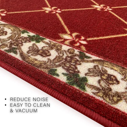 Vista 5 de CreativeDeco Alfombra de pasillo hecha a medida de pelo bajo con respaldo de goma para cocina, vestíbulo, pasillo, entrada, elige tu longitud