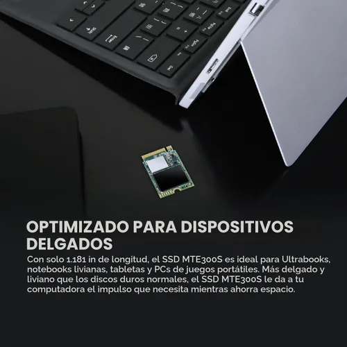 Vista 4 de Transcend MTE300S PCIe 2230 SSD de 256 GB, 2000 MB/s para Steam Deck, Surface Pro