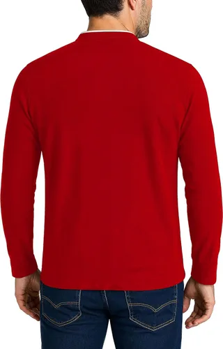 Vista 3 de Decrum Camisas de cuello mandarín para hombre, regalo del día del padre, camisetas casuales de manga larga Henley para hombre