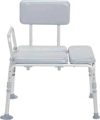 Vista 2 de Drive Medical 12005KD-1 Silla acolchada para ducha, color gris