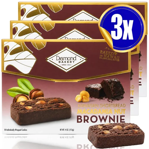 Vista 8 de Galletas de mantequilla de macadamia hawaiana, brownie (4.0 onzas)