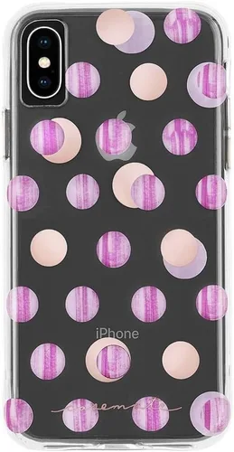 Vista 14 de Case-Mate - Funda para iPhone XS Max - PAPELES DE PANTALLA - iPhone 6.5 - Punto Metálico Negro
