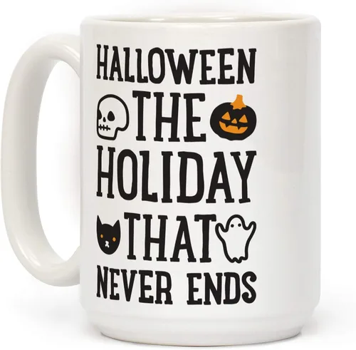 Vista 99 de LookHUMAN Tazas de Halloween Taza de café de Halloween - Tazas de café para decoración ideales para amantes y entusiastas de la decoración - Taza