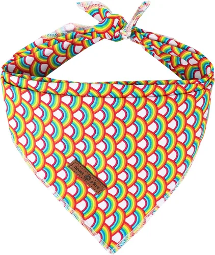 Vista 27 de Lionet Paws Bandana para Perro de Algodón Lavable Pañuelo Bufanda Bandana Triangular para Perros Pequeños Medianos y Grandes Cuadrícula Negra Negro