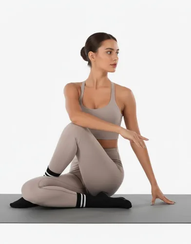 Vista 2 de Irisbear Calcetines de pilates antideslizantes para mujer, calcetines de yoga Barre Gym Athletic para mujer
