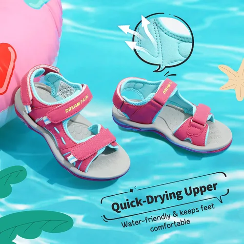 Vista 2 de DREAM PAIRS Sandalias deportivas de verano para niños y niñas (niños pequeñosniñosgrandes)