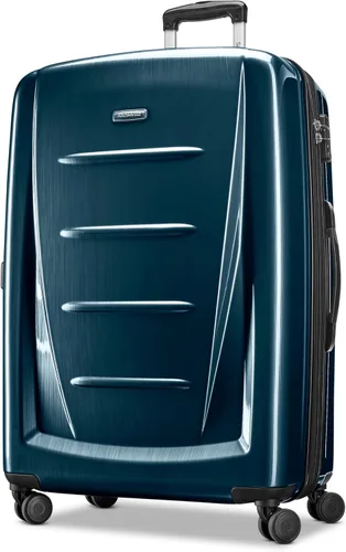 Vista 28 de Samsonite Winfield 2 Equipaje rígido con ruedas giratorias, Carbón vegetal, Grande de 28 pulgadas, a cuadros