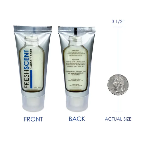 Vista 3 de Freshscent Acondicionador 1oz (100 Pack) Tamaño del viaje del hotel, amenidades a granel y artículos de tocador para la hospitalidad