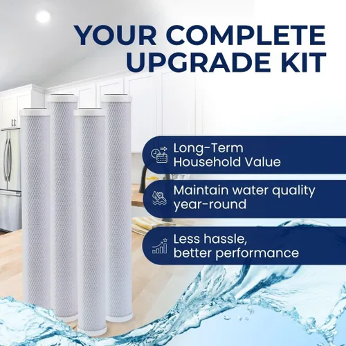 Vista 7 de IPW Industries, Inc. - Cartuchos de repuesto OptiPure (CTOS-20) - Filtros de bloque de carbono de 20 pulgadas para filtro de agua y configuración