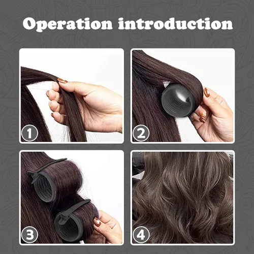 Vista 5 de Juego de rodillos de cabello 18 piezas, rodillos de cabello con pinzas y peine, rizadores de peluquería, estilos DIY, Sungenol 3 tamaños de rodillos