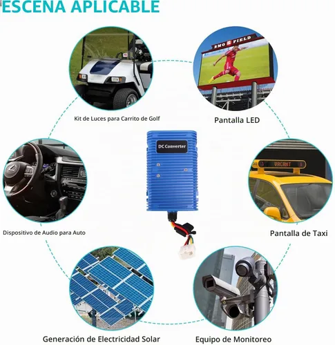 Vista 4 de 10L0L Reductor de voltaje para carrito de golf, 72 V, 48 V, 36 V a 12 V, convertidor regulador de voltaje, reductor de corriente continua para EZGO