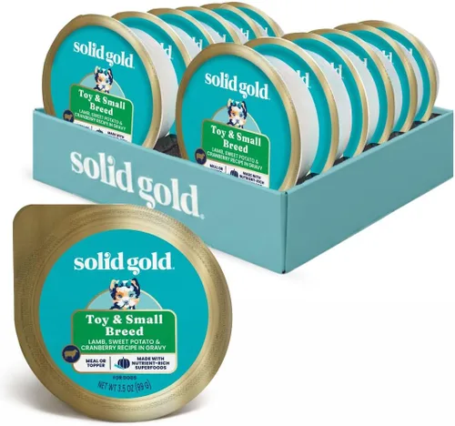 Vista 15 de Solid Gold Complemento de Comida Húmeda para Perros y Copitas de Comida - Con Carne de Res y Batata para Soporte de Cadera y Articulaciones