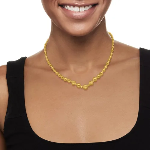 Vista 2 de Ross-Simons Collar italiano de oro amarillo de 18 quilates graduado, Oro, no conocido