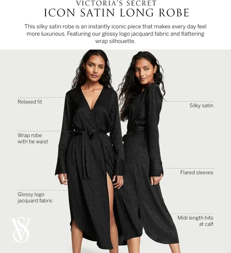 Vista 4 de Victoria's Secret Icon Satin Long Robe