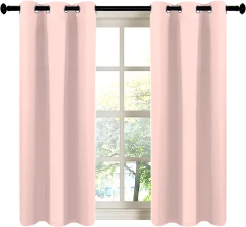Vista 43 de LA PALMA Cortinas opacas con aislamiento térmico y ojales, para sala de estar, dormitorio, paquete de 2 paneles