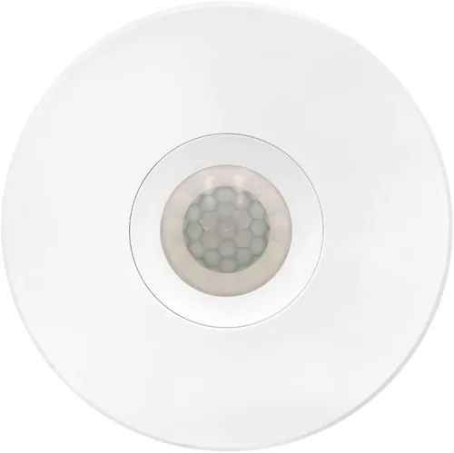 Vista 2 de Maxxima Sensor de ocupación PIR de 360 grados para montaje en techo, sensor de movimiento con cable duro, compatible con LED de 120 V, solución