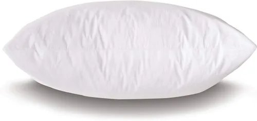 Vista 5 de Almohada cuadrada de 17 x 17 pulgadas, hipoalergénica, de lujo, 100% de plumas pequeñas, funda de algodón 100% batista, nunca envasada al vacío, sin