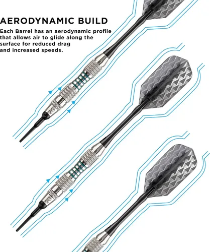 Vista 4 de Viper by GLD Products Bobcat Adjustable Weight Soft Tip Darts with Storage/Travel Case