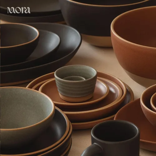 Vista 7 de Mora Micro Ramekins Juego de 4, Moldes de Cerámica para Hornear de 6 oz - Aptos para Microondas, Horno y Lavavajillas - Harvest