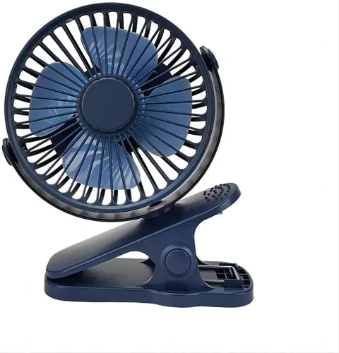Vista 11 de Ventilador compacto con clip, ventilador portátil recargable de 6 pulgadas para exteriores, asiento de automóvil, gimnasio, color negro