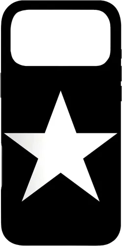 Vista 22 de Y2K Star On Front Black and White Mcbling Aesthetic 2000s Case for iPhone 17