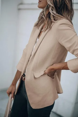Vista 3 de Cicy Bell Womens Casual Blazers Open Front Long Sleeve Work Office Jackets Blazer