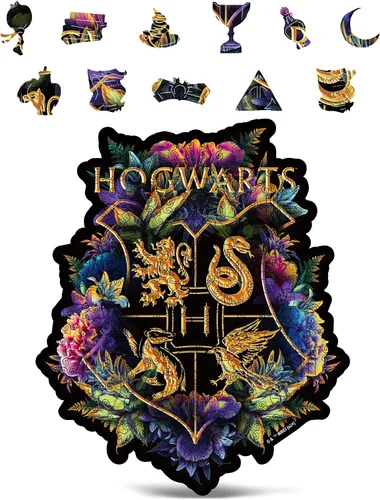 Vista 9 de CRAFTHUB Rompecabezas de Harry Potter – Castillo de Hogwarts A3 – Rompecabezas de madera para adultos – 155 piezas de formas únicas – Mercancía